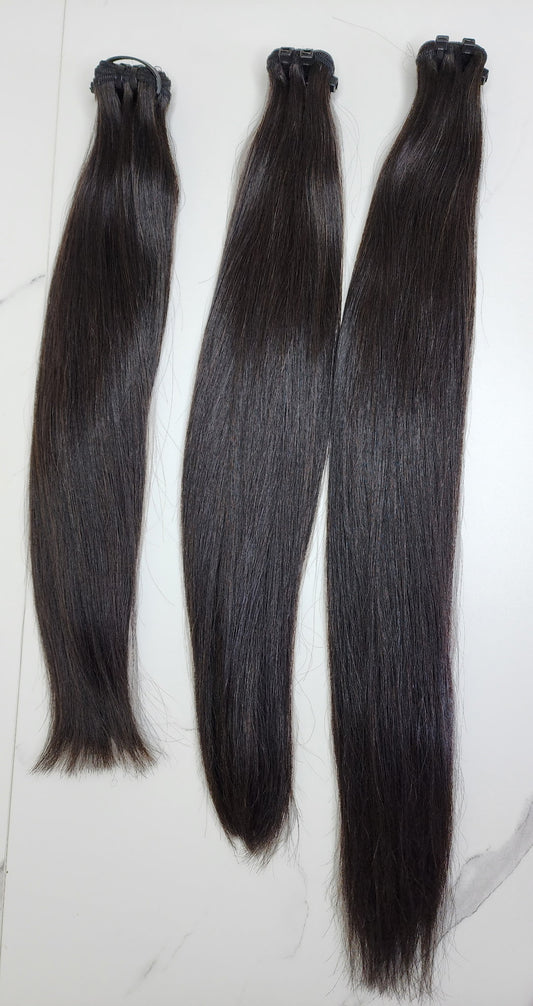 Raw Vietnamese Silky Straight Bundles (16", 18", 20")